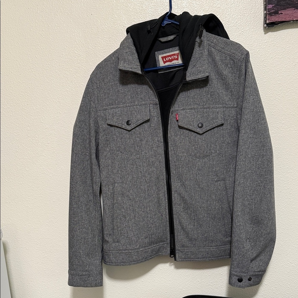 Levi's Charcoal Men's Shirt Jacket